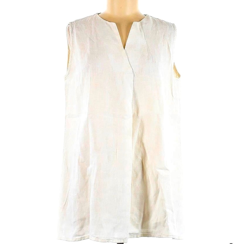 Christopher Calvin White Linen Tunic